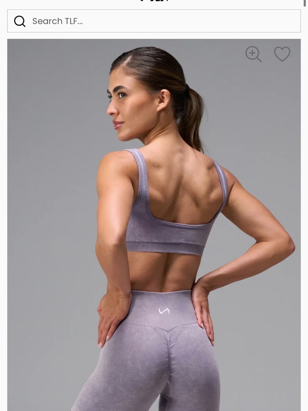 TLF Apparel cosmic seamless scrunch butt shorts and matching sports bra NWOT!!